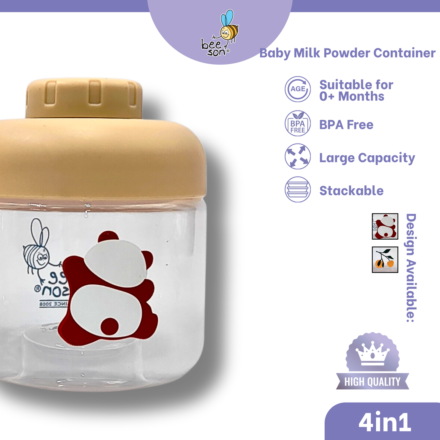 Beeson 4in1 Baby Multi Purpose Powder Container Dispenser | 81248