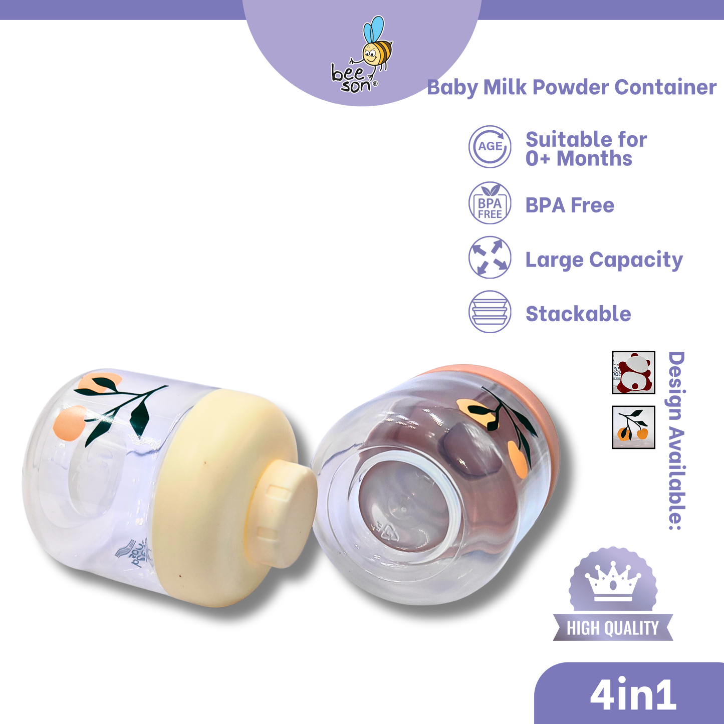 Beeson 4in1 Baby Multi Purpose Powder Container Dispenser | 81248