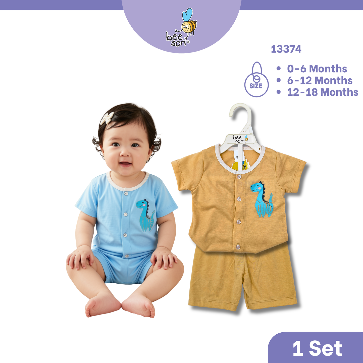 Beeson Newborn - 18months Baby Knit Cotton Top & Pant Outfit Set 13373 | 13374 | 13375 | 13376