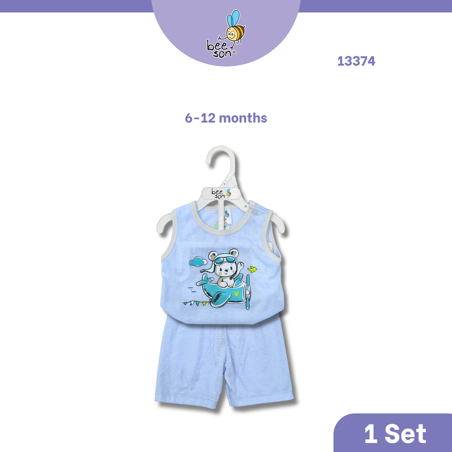 Beeson Newborn - 18months Baby Knit Cotton Top & Pant Outfit Set 13373 | 13374 | 13375 | 13376