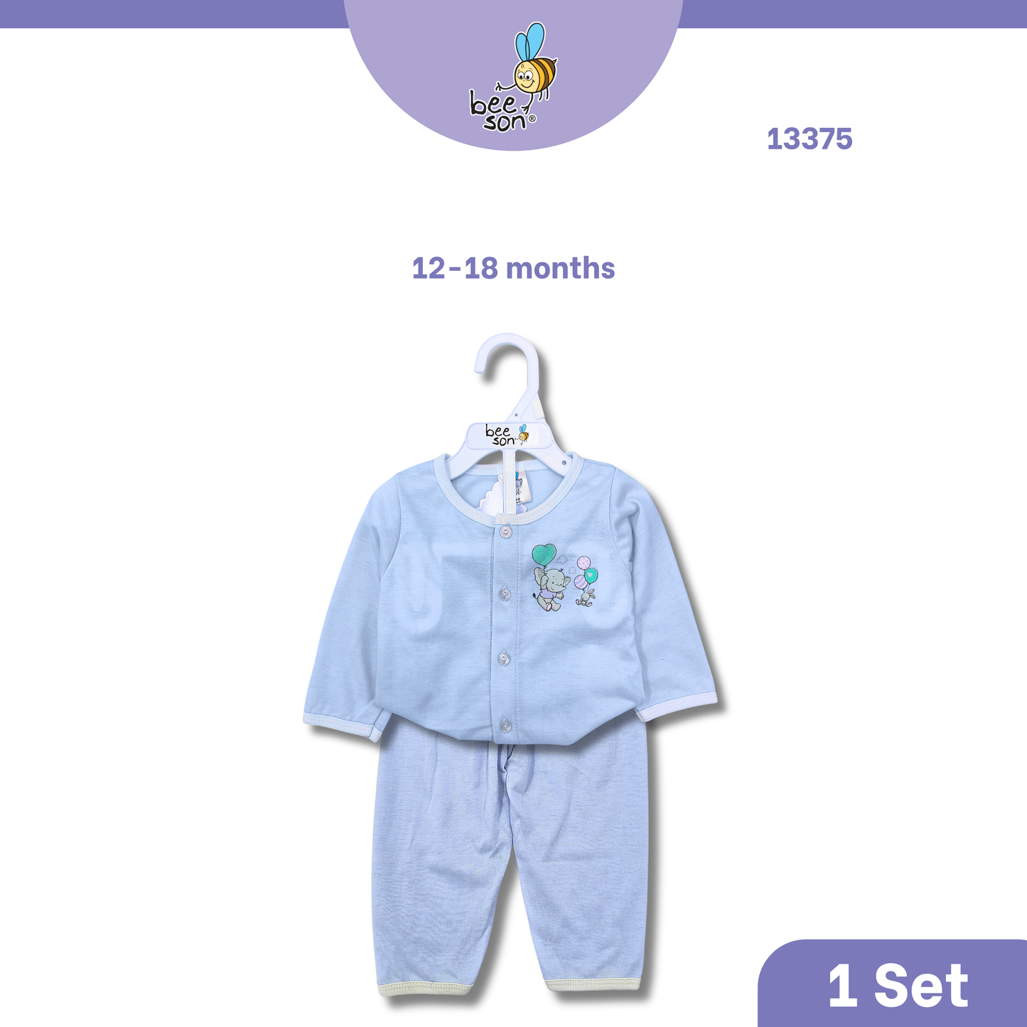 Beeson Newborn - 18months Baby Knit Cotton Top & Pant Outfit Set 13373 | 13374 | 13375 | 13376