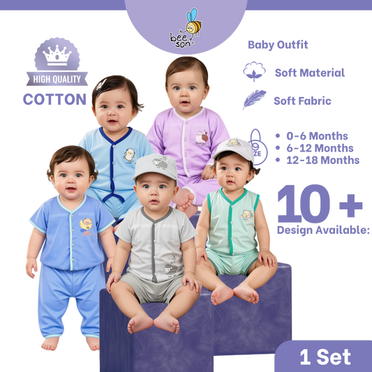Beeson Baby Soft Cotton Top & Pant Outfit Set 0-18 Months | Unisex | 13033 | 13034 | 13036 | 13037 | 13038 | 13039 | 13042 | 13043 | 13044 | 13049 | 13056 | 13057