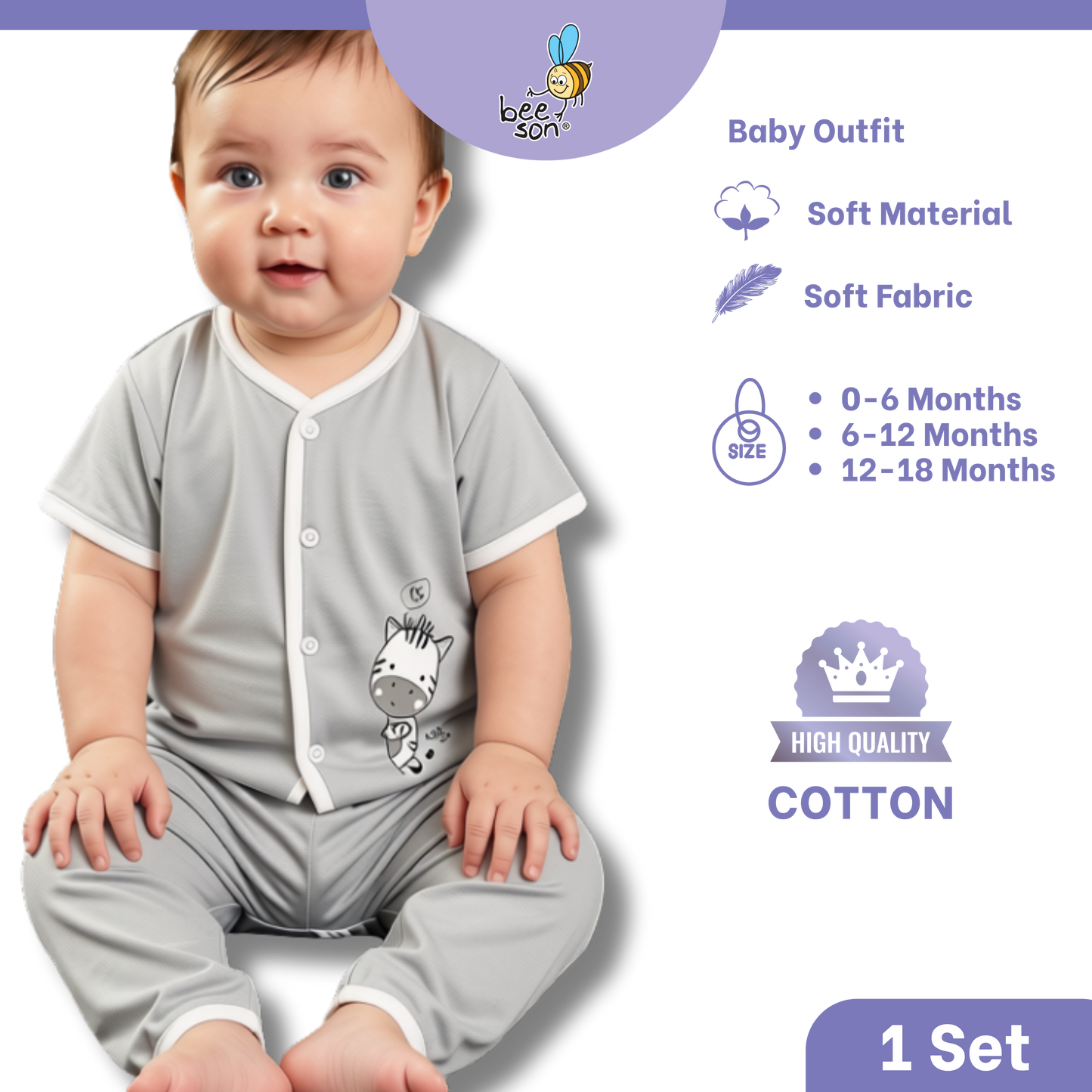 Beeson Baby Soft Cotton Top & Pant Outfit Set 0-18 Months | Unisex | 13033 | 13034 | 13036 | 13037 | 13038 | 13039 | 13042 | 13043 | 13044 | 13049 | 13056 | 13057