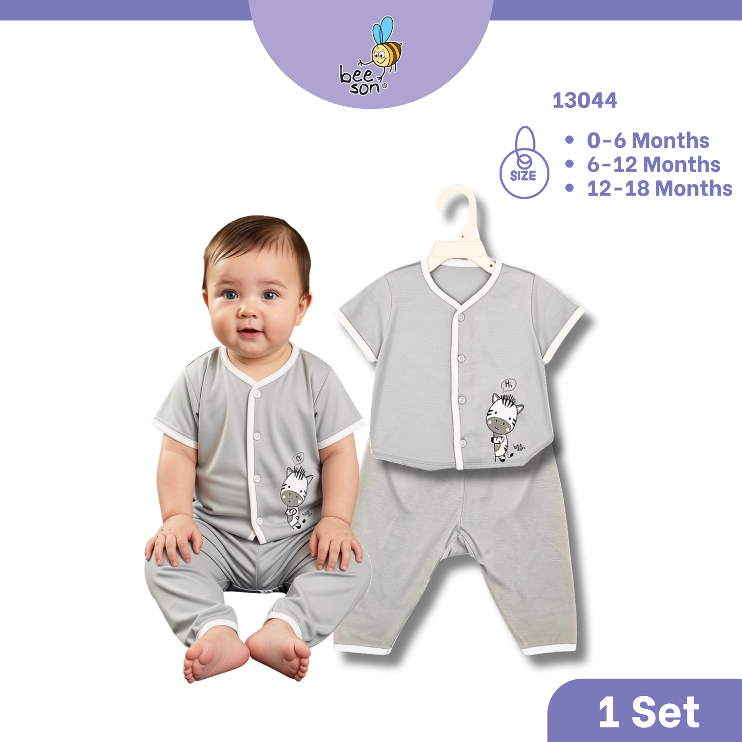 Beeson Baby Soft Cotton Top & Pant Outfit Set 0-18 Months | Unisex | 13033 | 13034 | 13036 | 13037 | 13038 | 13039 | 13042 | 13043 | 13044 | 13049 | 13056 | 13057
