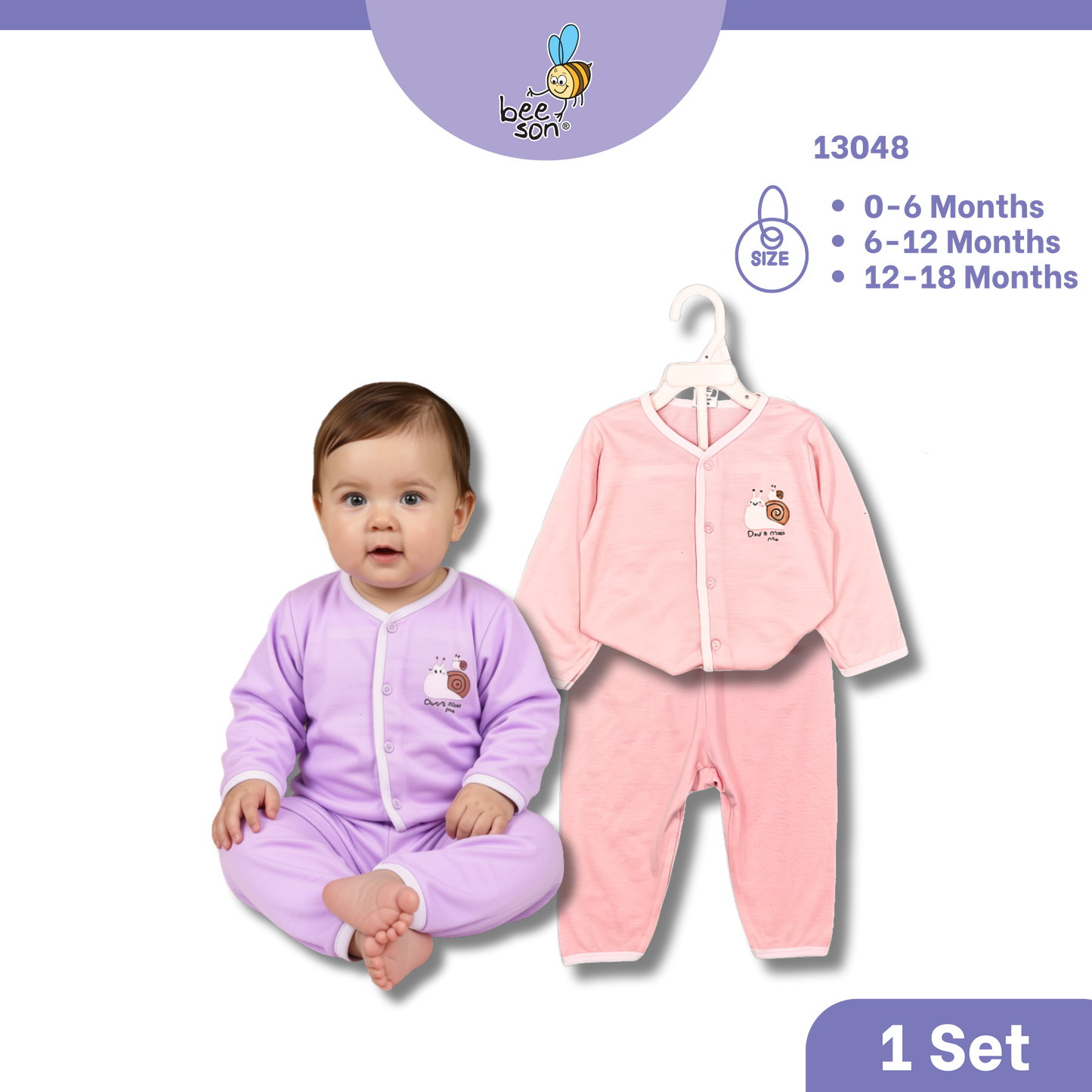 Beeson Baby Soft Cotton Top & Pant Outfit Set 0-18 Months | Unisex | 13033 | 13034 | 13036 | 13037 | 13038 | 13039 | 13042 | 13043 | 13044 | 13049 | 13056 | 13057