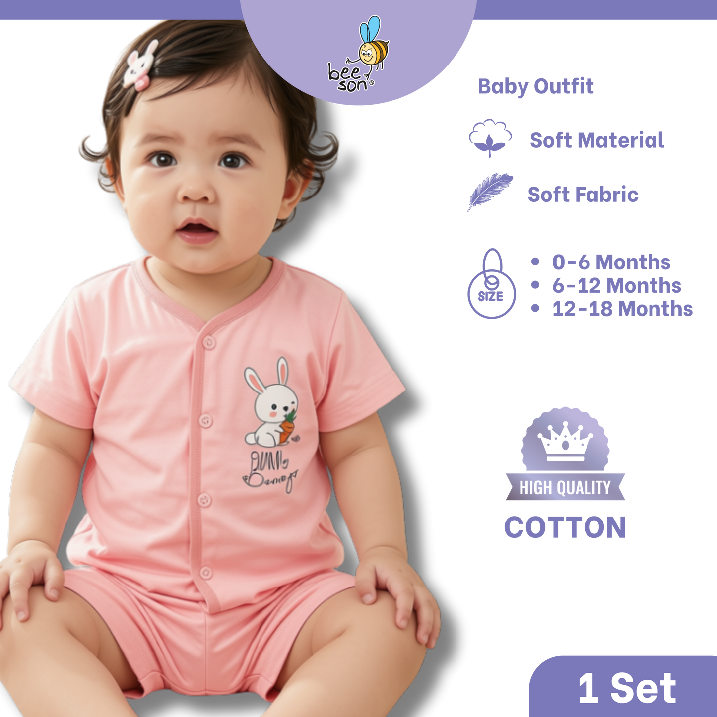 Beeson Baby Soft Cotton Top & Pant Outfit Set 0-18 Months | Unisex | 13033 | 13034 | 13036 | 13037 | 13038 | 13039 | 13042 | 13043 | 13044 | 13049 | 13056 | 13057